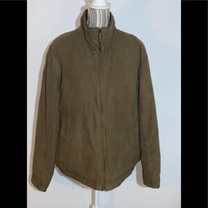 VAN HEUSEN MENS FLANNEL LINED FULL ZIP JACKET SIZE M